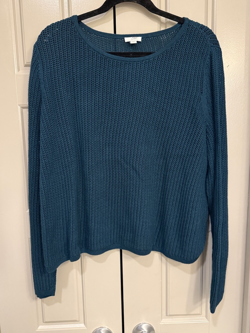 J.Jill Lightweight Ribbed Knitted Sweater - Blue/Green - Size XL NWOT